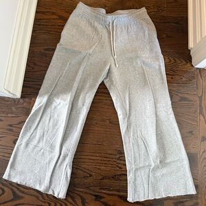 Velvet by Graham & Spencer Light Gray Wide-Leg Joggers